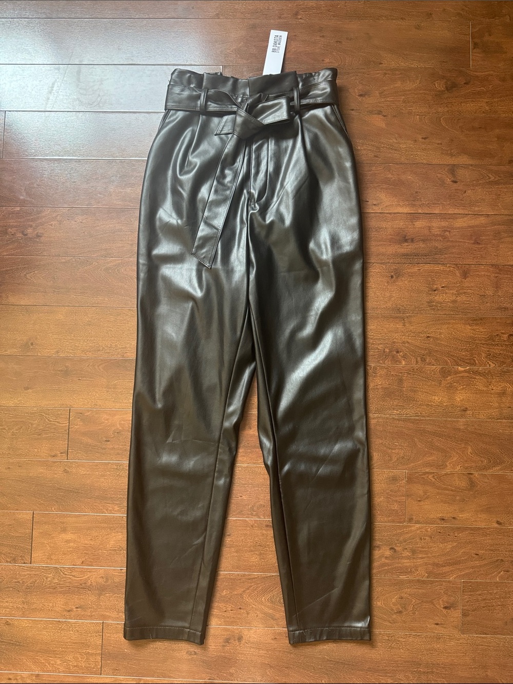 Steve Madden BB Dakota “Skin In The Game” Black Faux Leather Pants